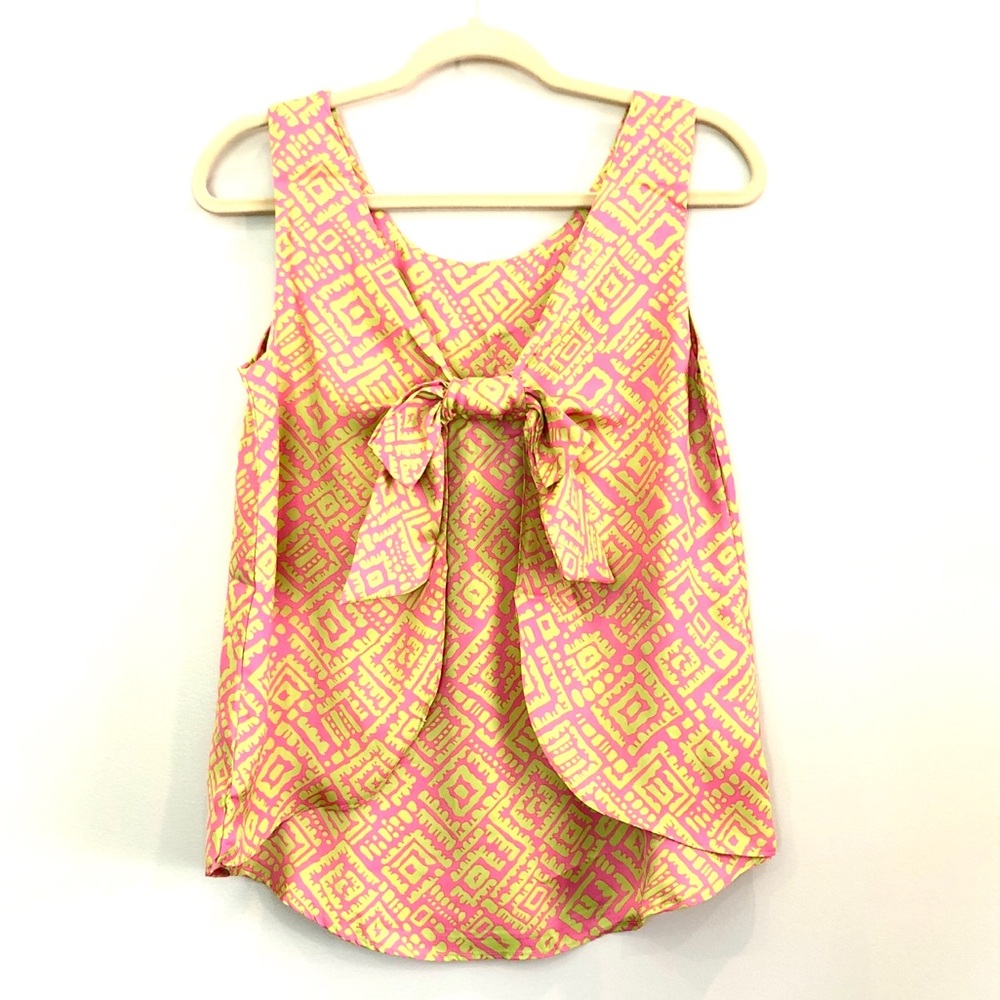 Buckhead Betties Henley Shirt in Alma Pink